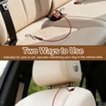 thumbnail image 5 of Uxcell Chew Proof Dog Leash, 16 in Dog Seat Belt Harness with Double Clips Leash Extender Steel Braided Vehicle Tether, (Red, 1 Pcs), Intended for Pet Car Safety/Walking/Training, 5 of 7