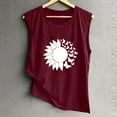 thumbnail image 4 of Ichuanyi Trendy T-Shirt for Women Summer Letter Print Tank Blouse Casual O-Neck Sleeveless Top, 4 of 6