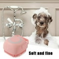 thumbnail image 6 of POINTERTECK Pet Dog Bath Brush Soft Silicone Dog Shampoo Brush , Brush Hair Fur Grooming Cleaning Brush Soft Shampoo Dispenser(Blue), 6 of 11
