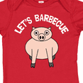 thumbnail image 4 of Inktastic Let's Barbecue White Text Boys or Girls Baby Bodysuit, 4 of 5