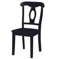 thumbnail image 4 of DHP Aubrey 5-Piece Wood Dining Set, Round Pedestal Table and 4 Chairs, Black, 4 of 10