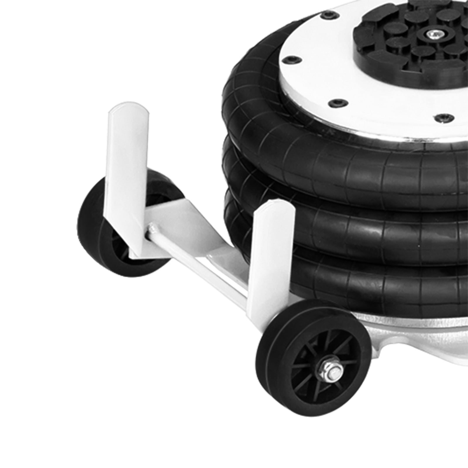3T Round Handle AirBag Jack, White