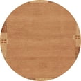 thumbnail image 1 of Ahgly Company Machine Washable Indoor Round Abstract Orange Area Rugs, 8' Round, 1 of 7