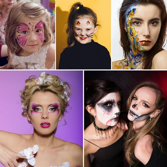 Raindrops Face Painting Sponges with Versatile Designs for Detailed Artwork Black PU Sponge 28pcs