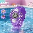 thumbnail image 4 of Kids Watch Multifunctional Digital Sports Watch with 7-Color backlight, Stopwatch,Alarm,Date,Week,Silicone Strap Waterproof Watches Gift for Kids, 4 of 7