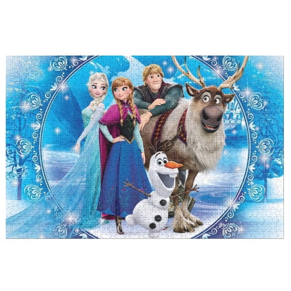 Puzzles Gifts Frozen Wooden Puzzle Novelty Jigsaw Puzzle Cartoon Puzzles for Home Office Decor Funny Puzzle for Family Friends Gifts 1000 PCS