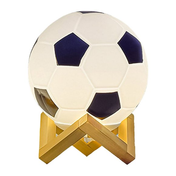 EASTIN Soccer Table Lamp Nightstand Light USB Charging Kids Children Anime Lighting With Wooden Stand Dimmable Nightlight