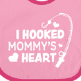 thumbnail image 4 of Inktastic I Hooked Mommy's Heart with Fishing Rod Boys or Girls Baby Bib, 4 of 4