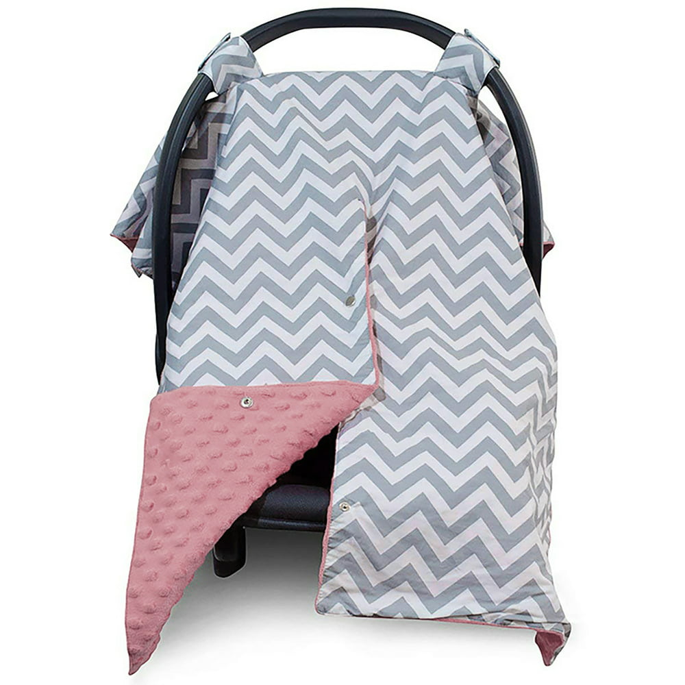 Car Seat Cover for Babies, Infant Carseat Canopy Nursing Cover, Winter Baby Carrier Cover for