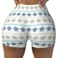 thumbnail image 2 of Haiem Sea Turtle No Front Seam Biker Shorts for Women Yoga Workout Gym Bike Shorts with Tummy Control Moisture-Wicking-Small, 2 of 9