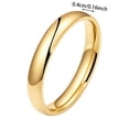 thumbnail image 3 of Minimalist Stackable Band Ring Set for Couples, Gold, 3 of 9