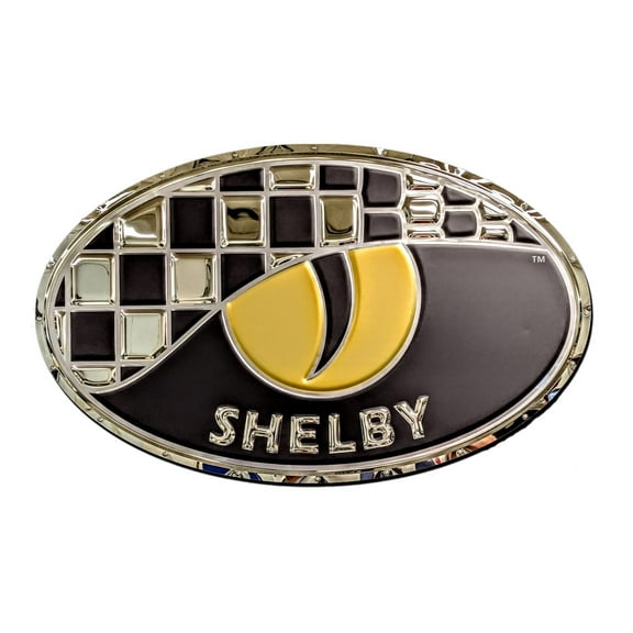 Shelby Series One Badge Stainless Steel Wall Hanging Sign - Chrome : 35" x 21"