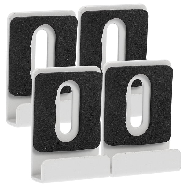 ColoMX 4 soportes para espejo, clips para soporte de espejo, soportes de montaje para espejo de pared, clips para soporte de espejo, soportes de acero inoxidable resistentes