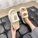 thumbnail image 3 of Sonducket Sandalia transpirable para mujer, y a la moda, suave, gruesa, con plataforma inferior, zapatillas con punta abierta, zapatillas Calzado Blanco 38/39.1, 3 of 6