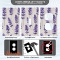 thumbnail image 3 of Yayeee Duplex Wall Plate 1-Gang 4.5"x2.7" Home Receptacle Light Switch Decorative Outlet Cover, Lavender Pattern, 3 of 7