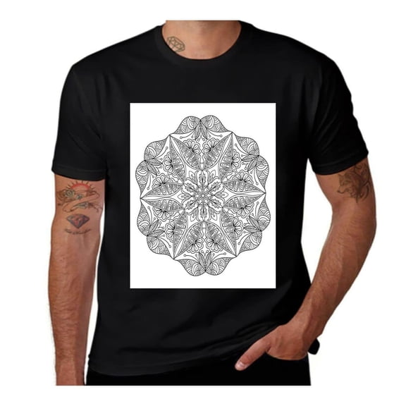 Persian Motley Flowers-Ethnic-Multicolor- Casual Streetwea Everyday Tshirt Comfortable Wear tee shirt