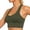 A-Army Green212, variant on Women's Racerback Sports Bra Medium Support Workout Gym Yoga Active Top Army Green