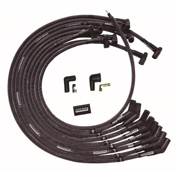 Moroso Ultra Plug Wire Set BBC Under V/C Black