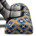 thumbnail image 3 of Ethnic Foot Rest, Bicolour Design Persian Folkloric Culture with Influences Motifs, Non-Slip Backing Adjustable Ergonomic Memory Foam Leg Support for Office, Pale Yellow Marigold, by Ambesonne, 3 of 5
