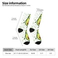 thumbnail image 2 of Picia Avocado with Glasses Print Athletic Socks for Men & Women – Cushioned Moisture-Wicking Crew Socks for Sports, Running, and Training, Soft & Breathable Size 5-11, 2 of 6