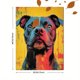 thumbnail image 3 of Qisvanset 12x16 Inch Colorful Pitbull Dog Canvas Wall Art, Abstract Vibrant Pet Portrait Modern Home Wall Decor, 3 of 8