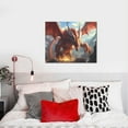 thumbnail image 4 of Logiee Ferocious Dragon Fury Print Canvas Wall Art ,Art Poster,Canvas Decorative Picture,Decor Wall Pictures for Living Room Bedroom Bathroom,Ready to Hang, 4 of 6