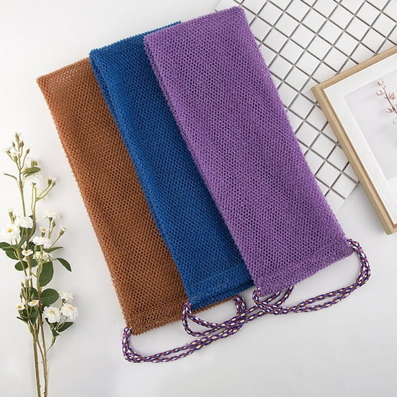3Pc Drawstring Bath Towel,Bath Towels,Pull Rope Towel Blistering Sauna Towel for Men and Women Rub Mud Rub Back Itch
