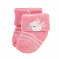 thumbnail image 3 of Hudson Baby Infant Girl Cotton Rich Newborn and Terry Socks, Girl Safari, 0-3 Months, 3 of 14