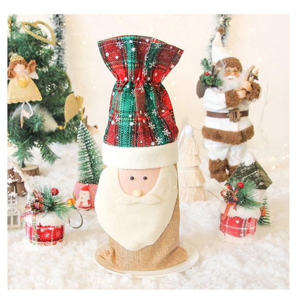 Teissuly Christmas Wine Package Christmas Table Decorations Christmas Wine Bottle Bag Teissuly WER2023112002728