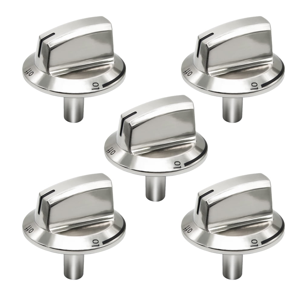 5 Pcs Gas Cooktop Knob Gas Burner Oven Control Knobs