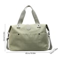 thumbnail image 3 of Canvas Duffel Bag for Women, Large Capacity Travel Weekender with Crossbody Strap, Casual Gym Tote for Yoga, Overnight Carryall, Weekend Getaway, Daily Outing, Adjustable Handbag, 3 of 6