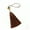 Light Coffee, variant on 10pc 3'' Crystal Bead tassels DIY Earrings tassel charms pendant Trim 22 Colors-Navy-10pcs