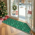 thumbnail image 3 of Moynesa Christmas 2'x6' Runner Rugs for Hallway, Washable Green Kitchen Rug Carpet Runner,Non-Slip Low Pile Soft Winter Moroccan Holiday Xmas Decor Modern Mat for Entrance Bedroom Laundry, 3 of 12