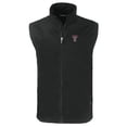 thumbnail image 2 of Men's Cutter & Buck  Black Texas Tech Red Raiders Charter Eco Recycled Full-Zip Vest, 2 of 3