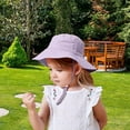 thumbnail image 7 of Kids Sun Hat Baby Wide Brim Cap Summer Beach Bucket Hat Infant Foldable Fishing Hat Adjustable Toddler Hat, 7 of 7