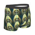 thumbnail image 2 of KLL Peacock Gold Feather Men's Cotton Boxer Briefs Underwear-X-Large, 2 of 8