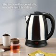 thumbnail image 1 of Hervidor Eléctrico de Acero Inoxidable de 1.8L con Indicador LED, Apagado Automático y Protección contra Secado, Incluye Base Calentadora - Ideal para Café y Té, 1 of 10