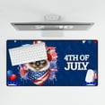 thumbnail image 4 of Patriotic Siamese Celebrates 4th of July Desk Mat Full Keyboard Mouse Pad Cat Lover Kitten Owner Gifts Large Mousepad - 02009, 4 of 5