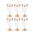thumbnail image 2 of Plastic Wine Glass Disposable Cup Durable Party Wedding Plastic Cup 190ML 6PC, 2 of 6