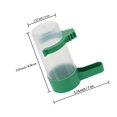 thumbnail image 2 of Raindrops 12Pcs Parrot Drinker Large Capacity Green ABS Accessories for Birds, 2 of 8