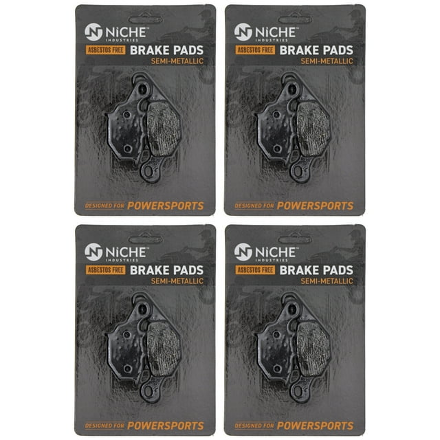Niche Rear Brake Pad Set for Suzuki RM85 Semi-Metallic Motorcycle 4 Pack 519-KPA2443D