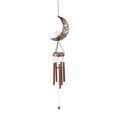 thumbnail image 4 of Lámpara solar de carillones de viento con forma de luna, Material de hierro, luz decorativa de inducción controlada ópticamente para patio, 4 of 8