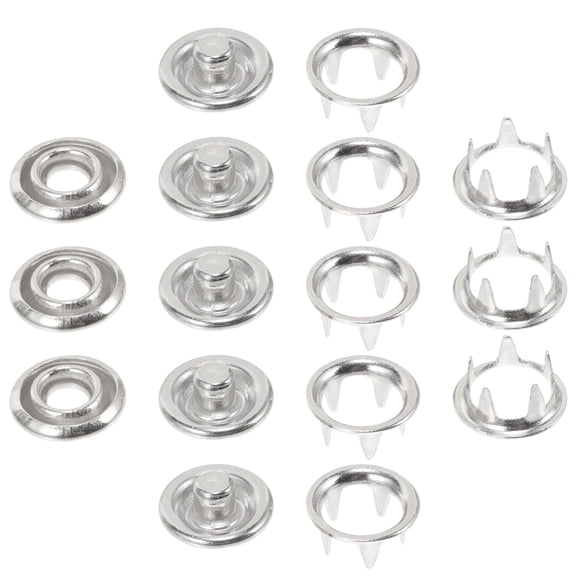 Toddmomy 100Pcs Hollow Five Claw Buckles Metal Snaps for Crafts Sewing Projects DIY Supplies Copper