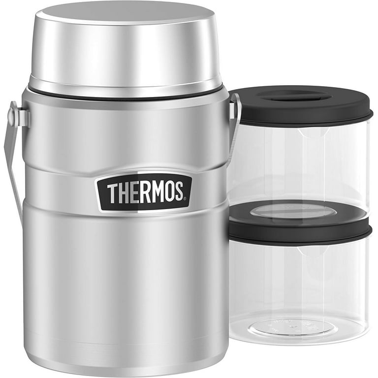 Thermos Vacuum Insulated Food Jar with Microwavable Container 12 oz Vacuum  - Office Depot