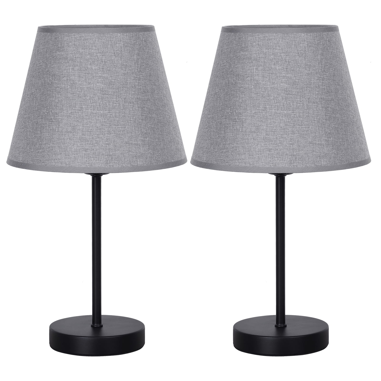 2 Pcs Small Table Lamps Vintage Bedside Nightstand Lamps for Bedroom