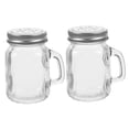 thumbnail image 5 of NICEXMAS 2 Pcs Glass Spice Bottle Seasonings Outdoor Spice Jar Seasoning Container Shakers Spice Jars Aluminum 8X5X8.5CM, 5 of 8