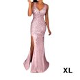 thumbnail image 3 of Vestido de noche Minnieouse sin mangas Rosa S M L XL XXL 3XL, 3 of 6