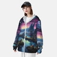 thumbnail image 3 of Lsque Fantasy Landscape Starry Night UPF 50+ Lightweight Sun Protection Men's Women's Long Sleeve Shirt, Hoodie Performance -Medium, 3 of 9