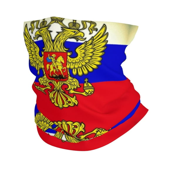 Neck Gaiter Face Mask Men Women Russian Flag Seamless Bandana Face Cover Scarf Mask Balaclava Headband