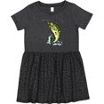 thumbnail image 3 of Inktastic Leaping Bass Fish Girls Toddler Dress, 3 of 5